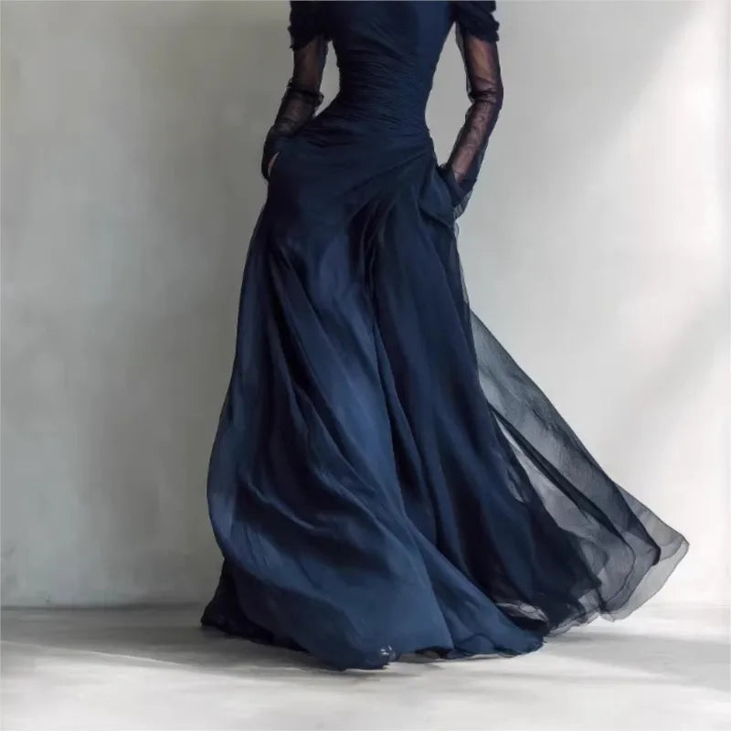 Elaris | Elegant Off-Shoulder Maxi Dress