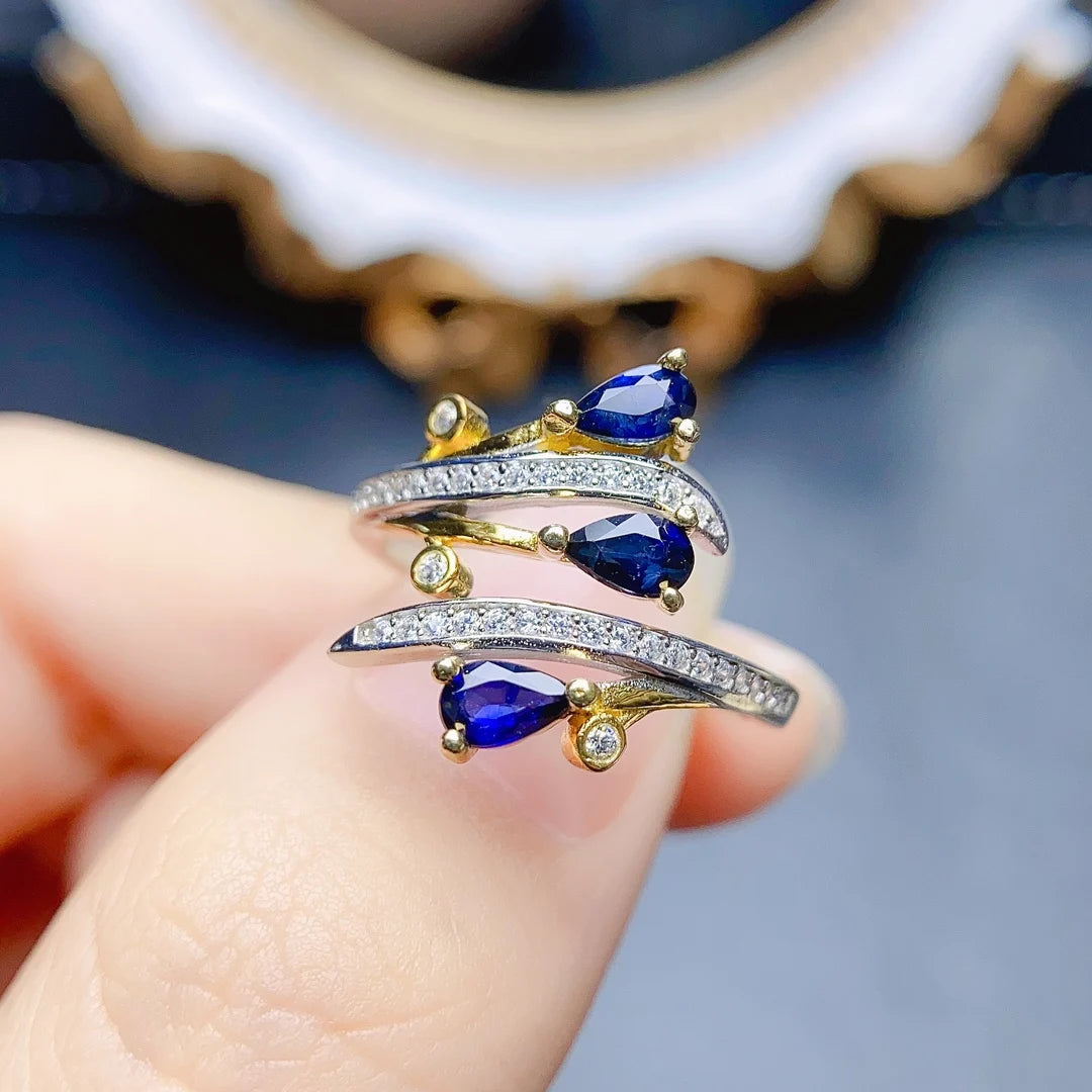 Avelyn Cascade Sapphire Ring