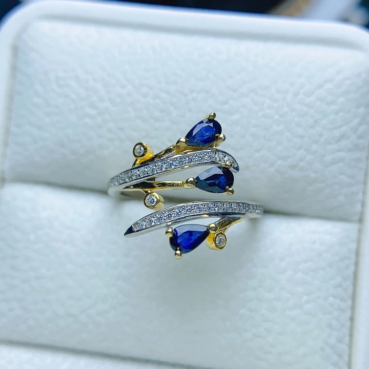 Avelyn Cascade Sapphire Ring