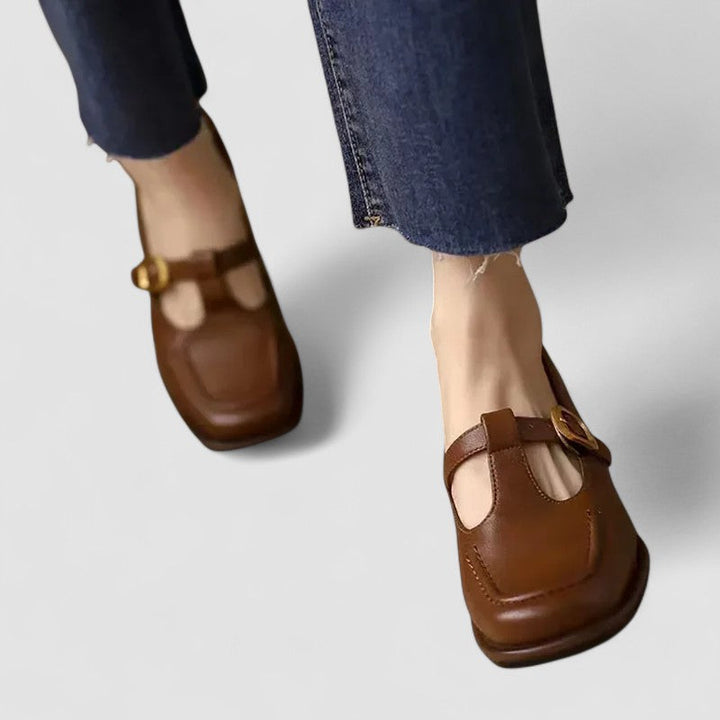 Elizabeth™ | Orthopedic T-Strap Heels