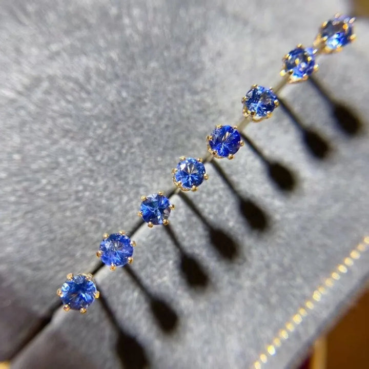 Soraya Petite Sapphire Studs