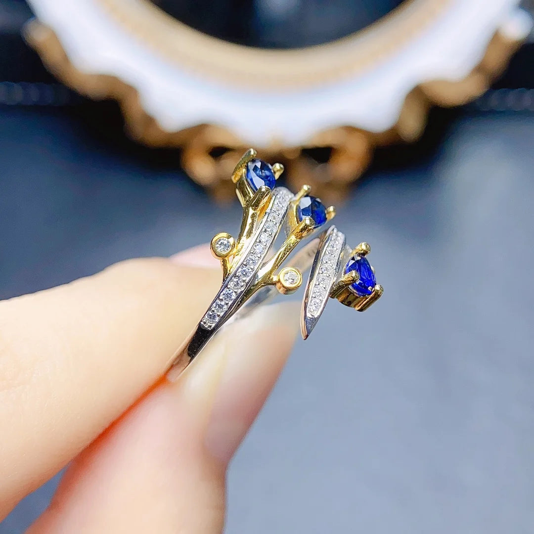 Avelyn Cascade Sapphire Ring