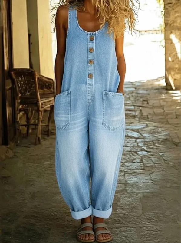 Saylor | Soft Denim Summer Playsuit