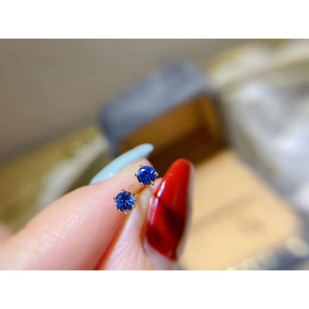 Soraya Petite Sapphire Studs