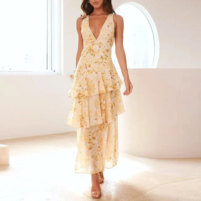 Elowen | Floral Tiered Maxi Dress