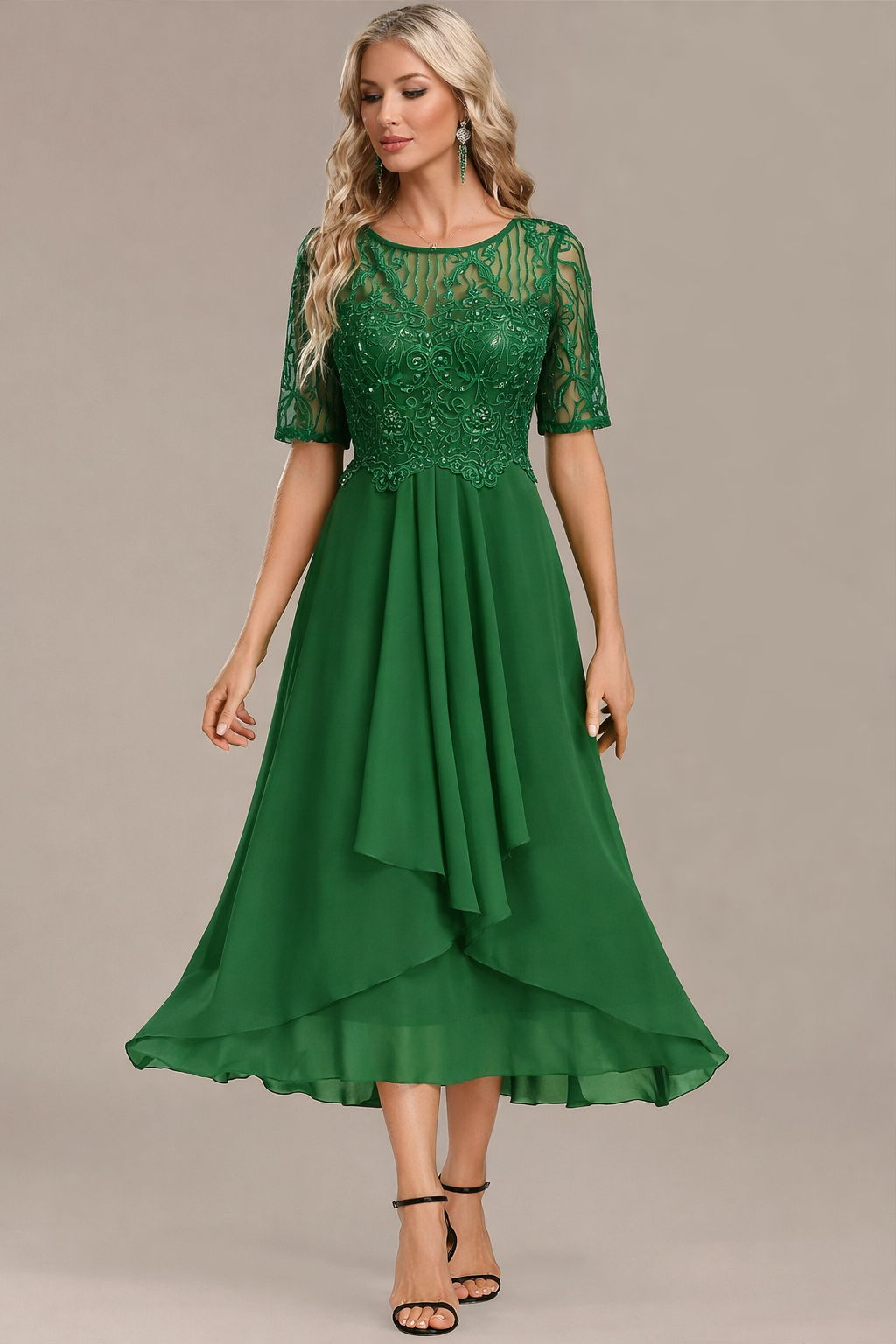 Sophie™ | Midnight Lace Occasion Dress
