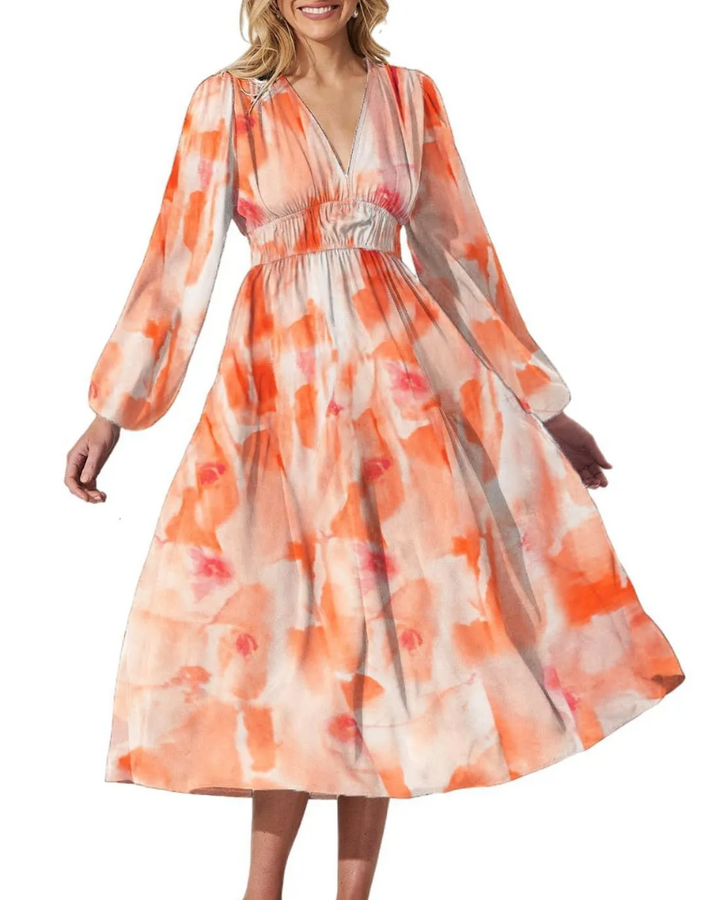 Corrine | Soft Floral Everyday Midi Dress