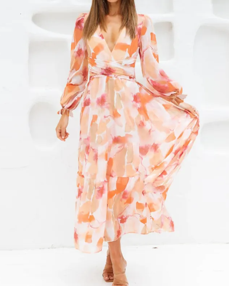 Corrine | Soft Floral Everyday Midi Dress
