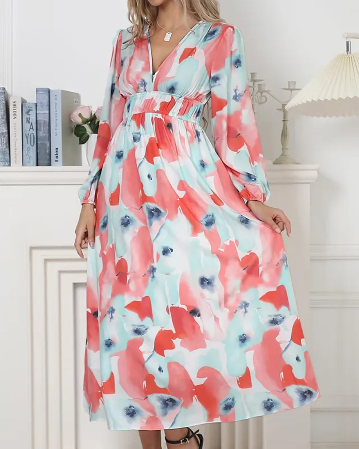 Corrine | Soft Floral Everyday Midi Dress
