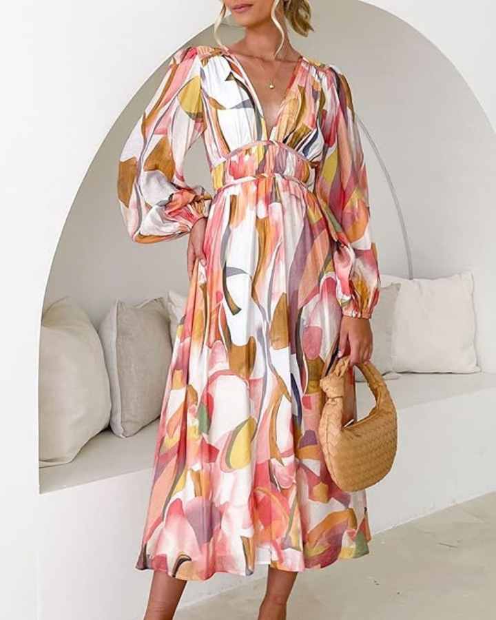 Corrine | Soft Floral Everyday Midi Dress