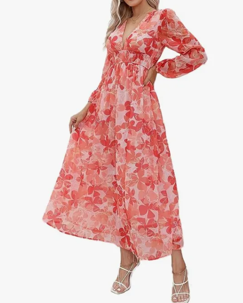 Corrine | Soft Floral Everyday Midi Dress