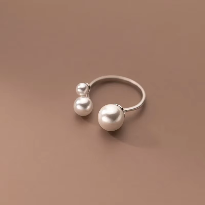Triple Adjustable Freshwater Pearl Ring