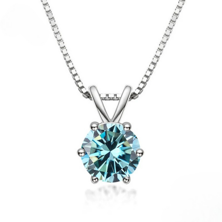 Elegant Solitaire Necklace in Moissanite