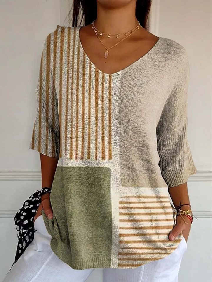 Maribel | Vintage Floral Knit Top