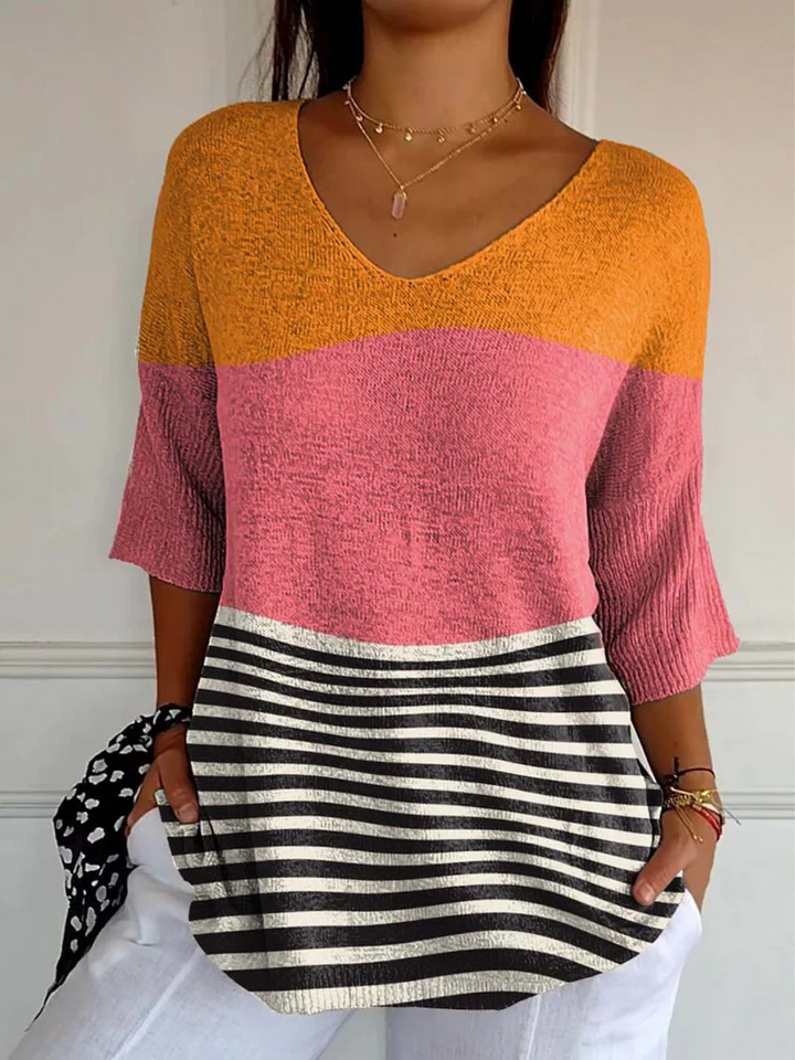 Margot | Vintage Floral Knit Top