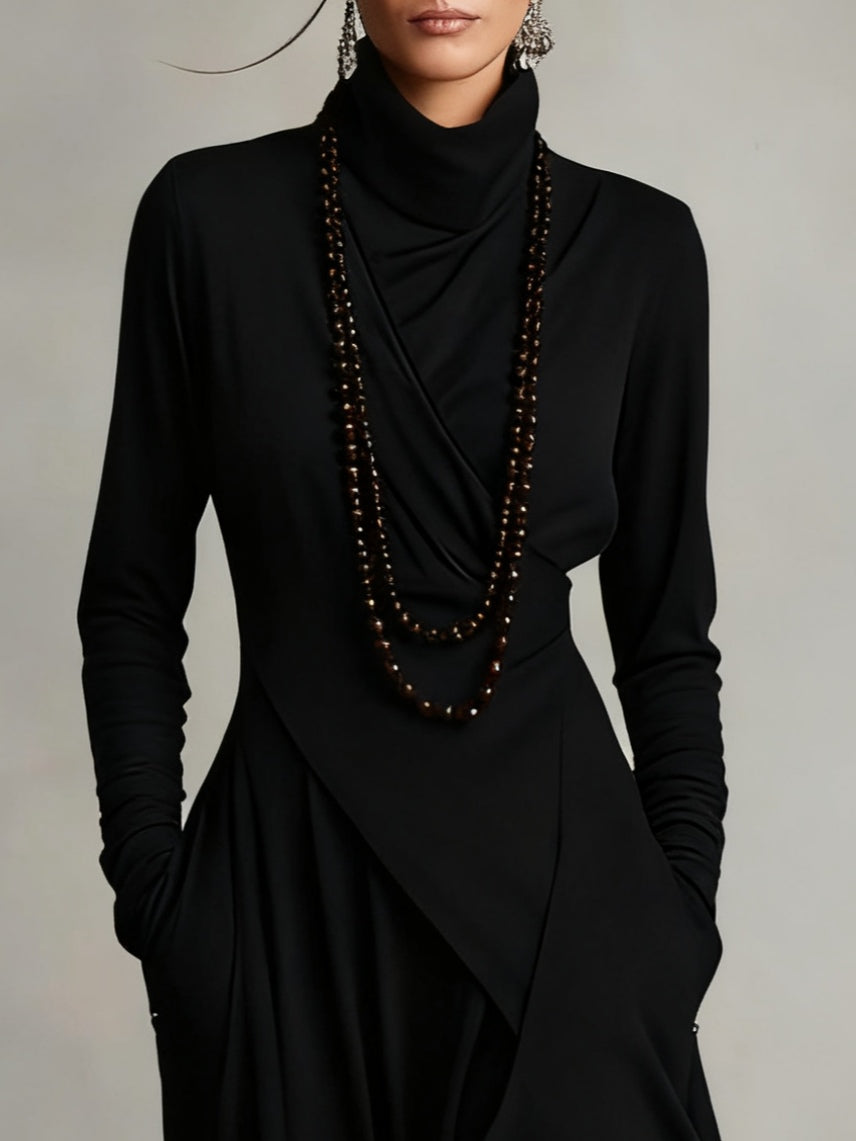 Elara™ | Sculpted Flow Maxi Dress