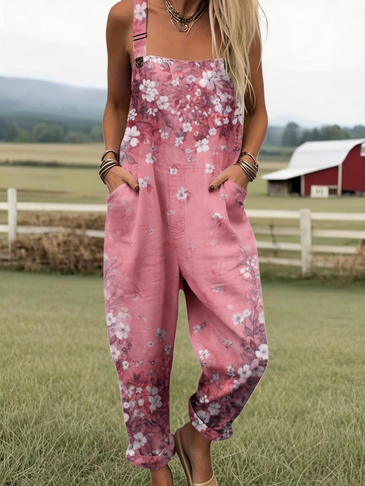 Petalwyn | Soft Blossom Garden Dungarees