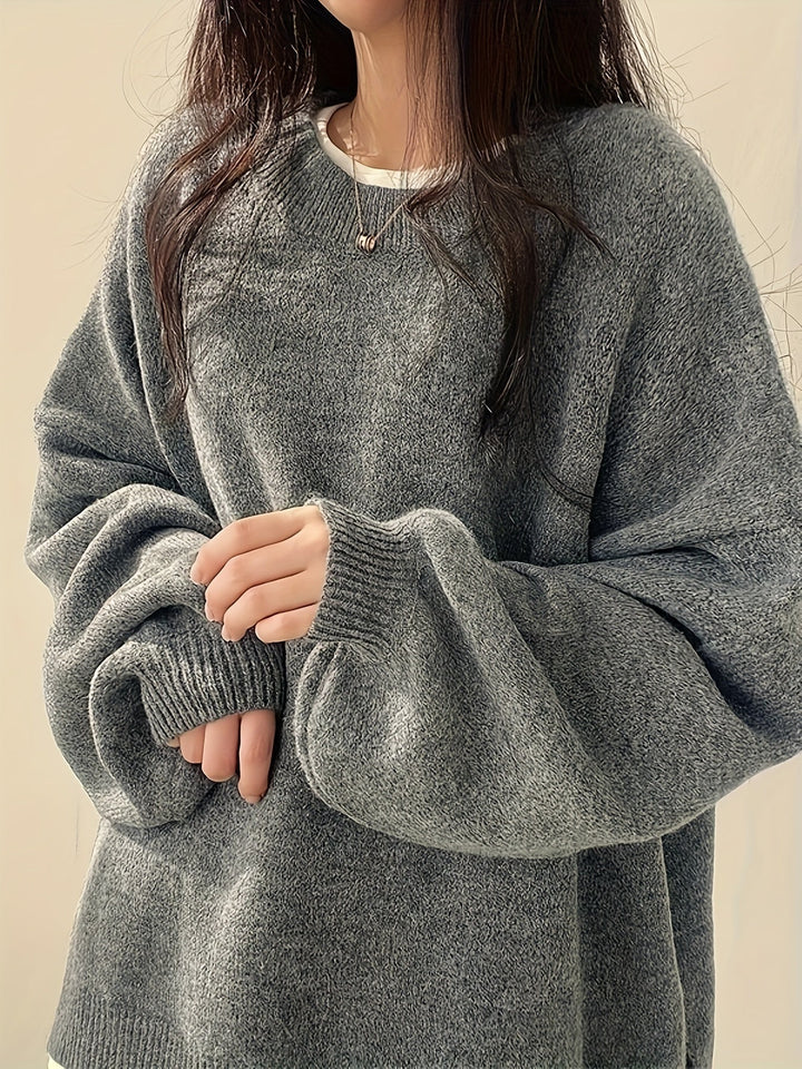 EVERLIGHT | SPLIT DETAIL CASUAL SWEATER