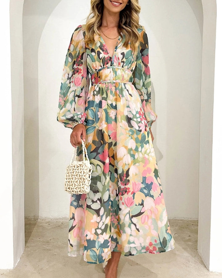 Corrine | Soft Floral Everyday Midi Dress