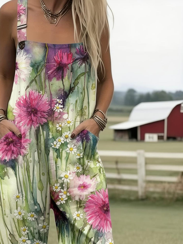 Meadowlark | Wildflower Meadow Drift Dungarees