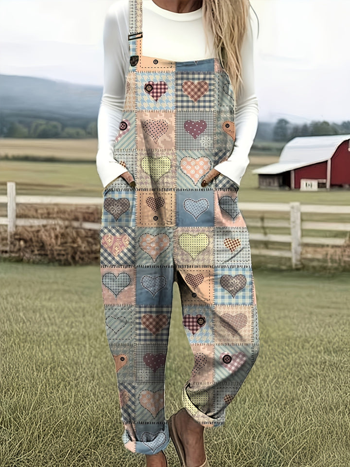 Mabel | Cottage Heart Patchwork Dungarees