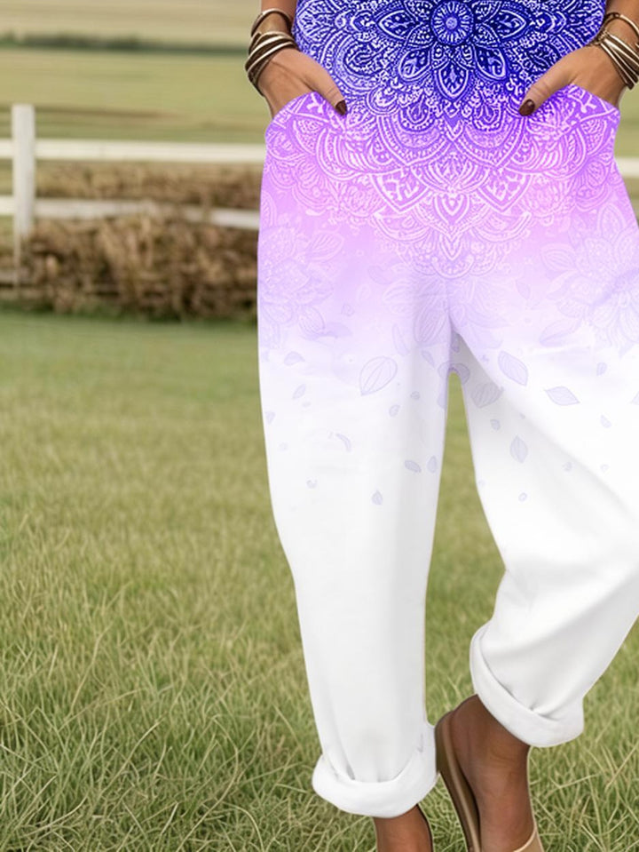 Lavelle | Soft Twilight Pattern Dungarees