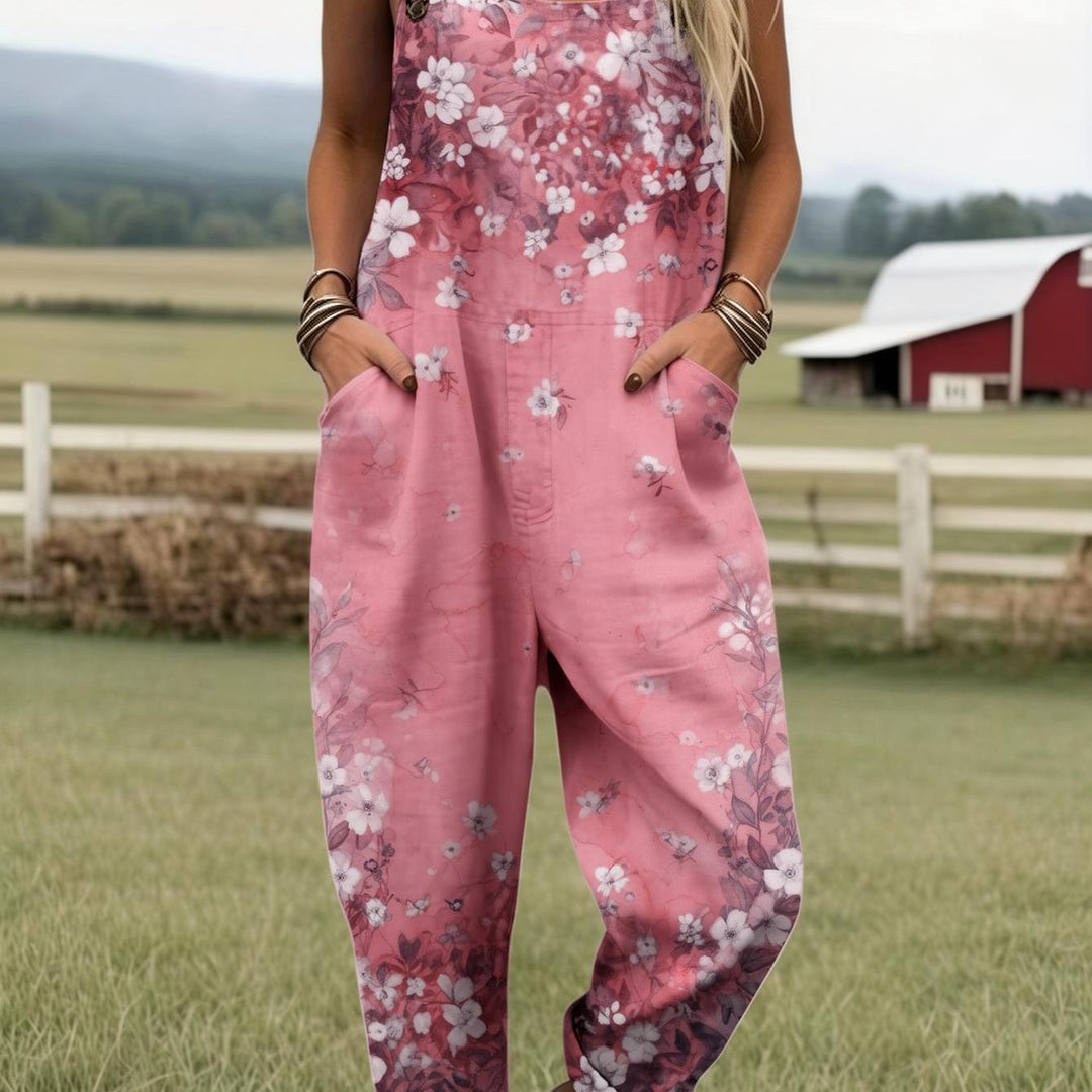 Petalwyn | Soft Blossom Garden Dungarees