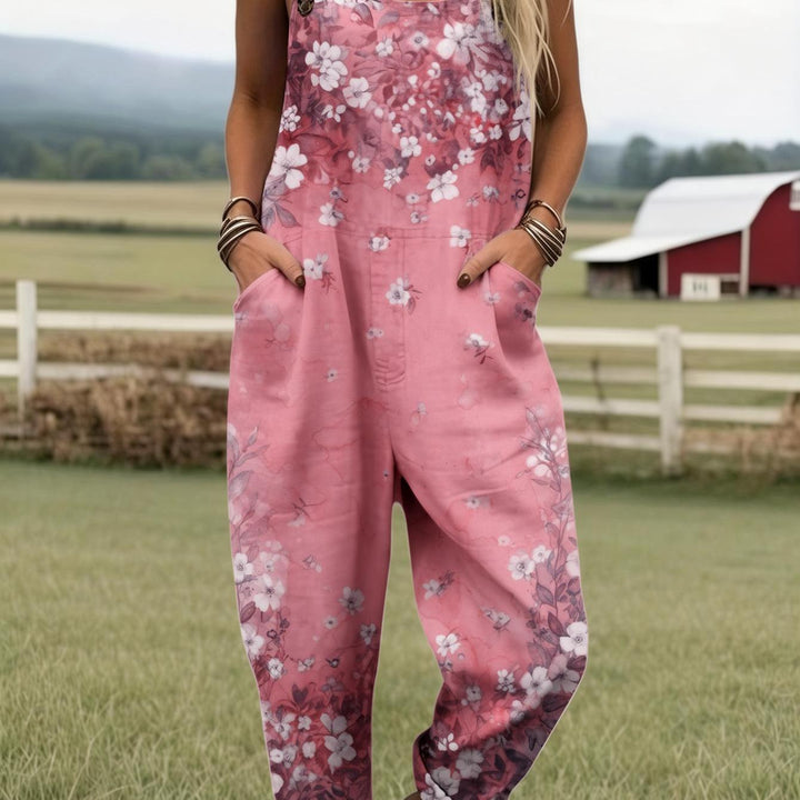 Petalwyn | Soft Blossom Garden Dungarees