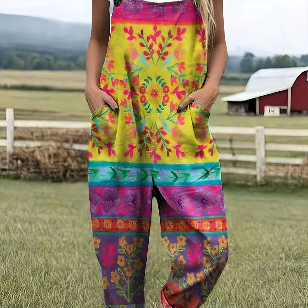 Bloomridge | Vibrant Garden Escape Dungarees