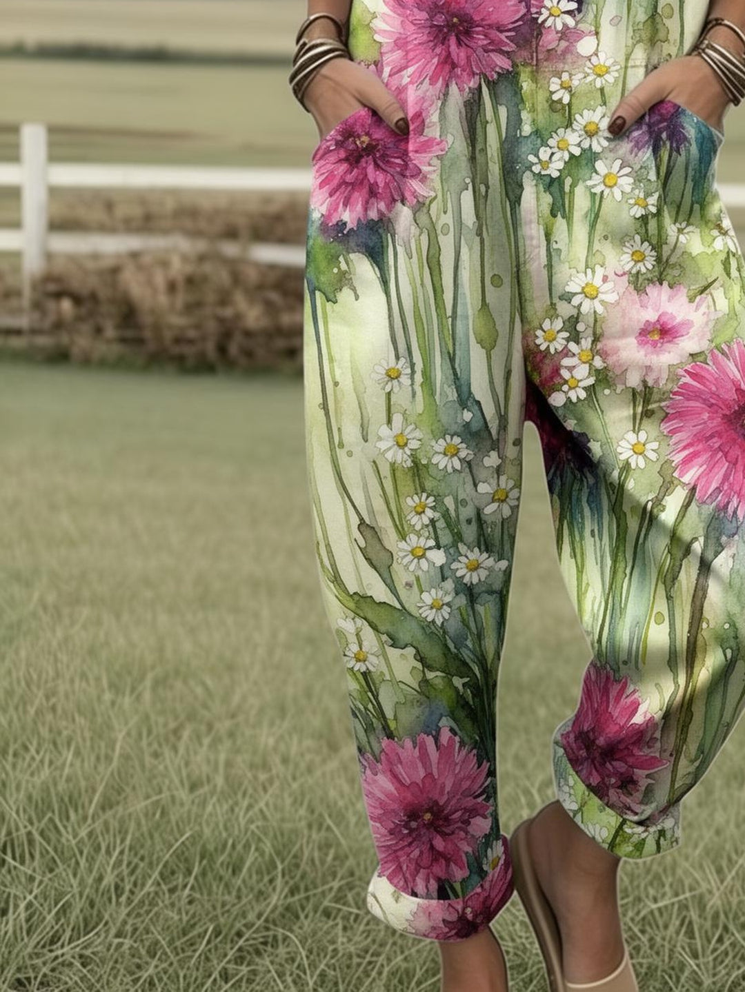 Meadowlark | Wildflower Meadow Drift Dungarees