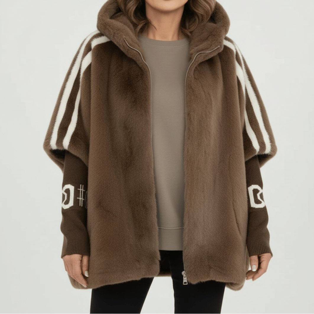 Eleanor™ | Luxe Hooded Faux Fur Jacket