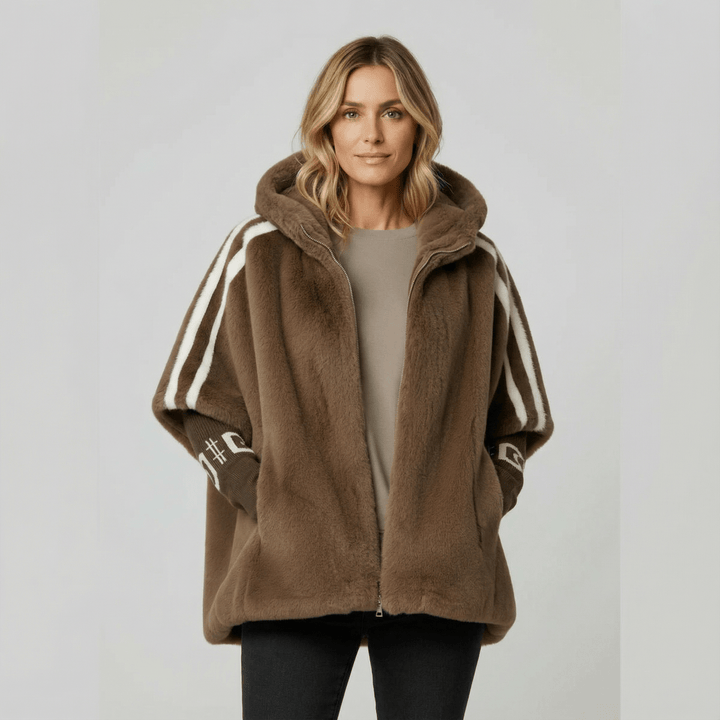 Eleanor™ | Luxe Hooded Faux Fur Jacket