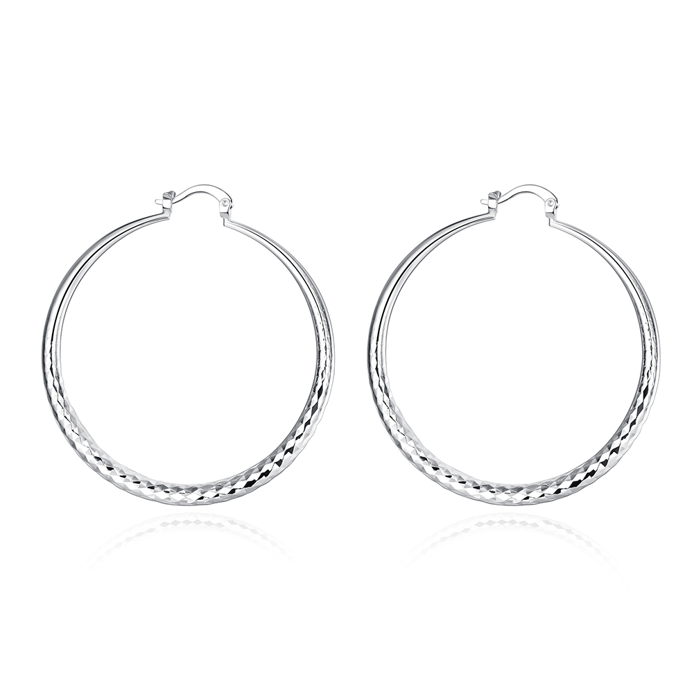 Sterling Silver Circle Hoop Earrings