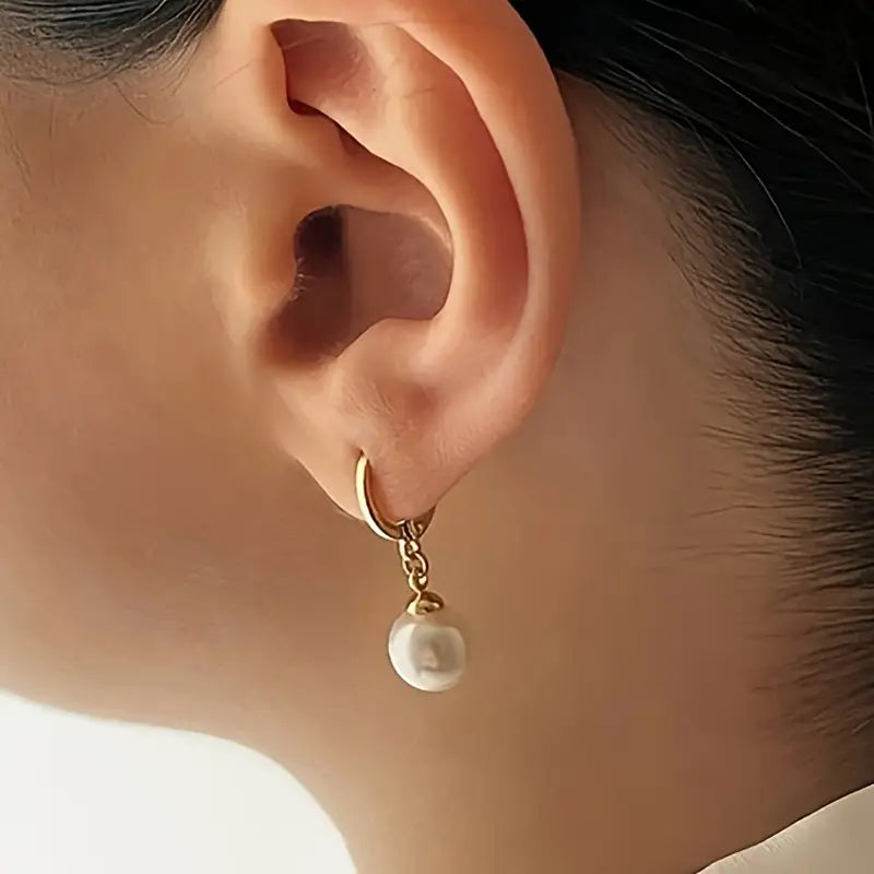 Gold Pearl Jewelry Set