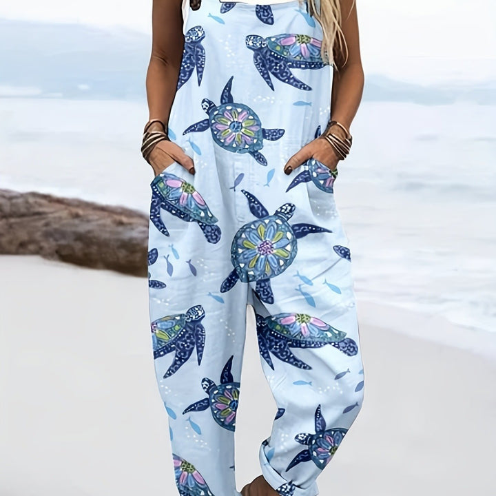 Elowen | Coastal Calm Turtle Dungarees