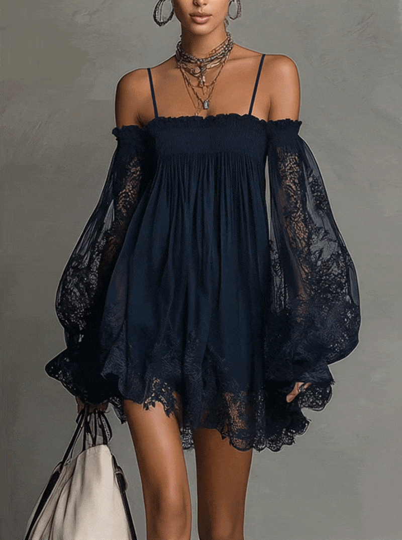 Noira | Soft Chiffon Evening Mini Dress
