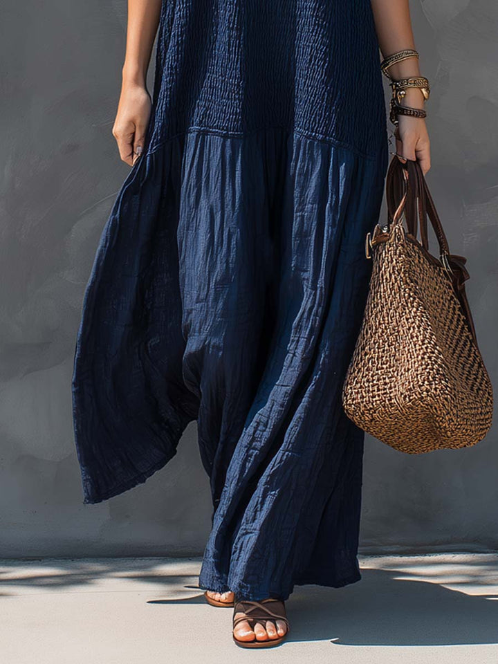Bohemian Patchwork Maxi Dress