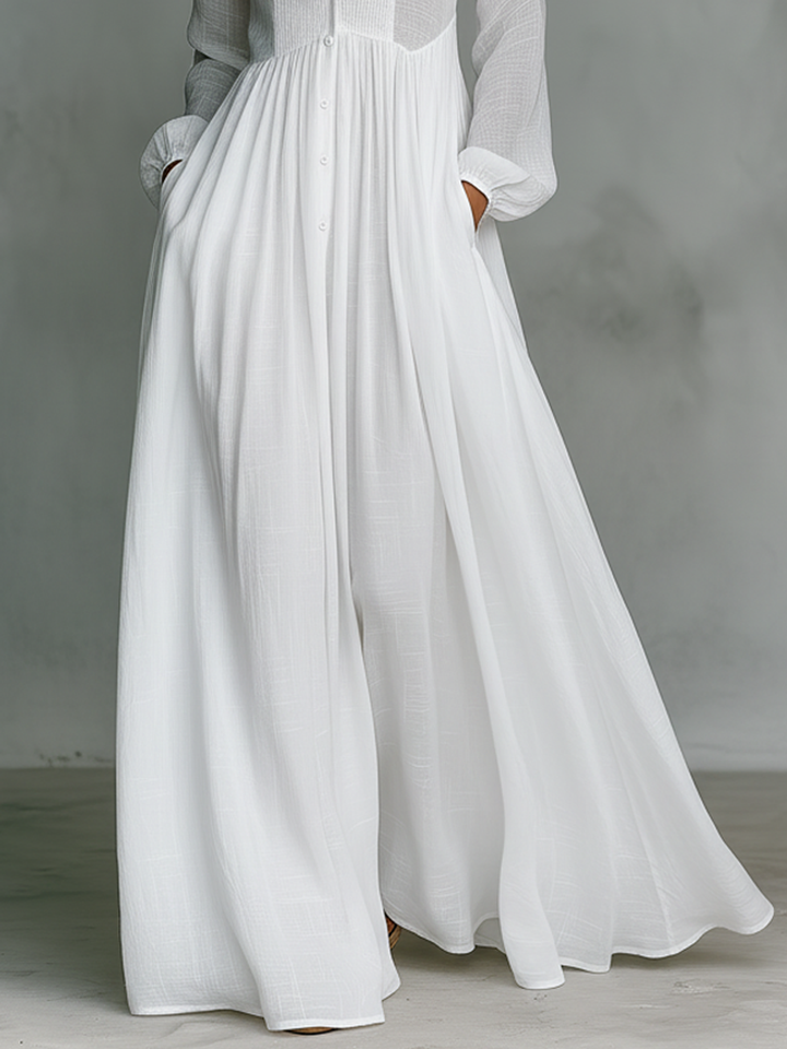 Celeste™ | Airy Linen Maxi Dress