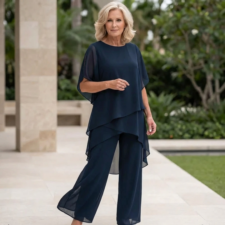 Isabella | Draped Elegance Two-Piece Set