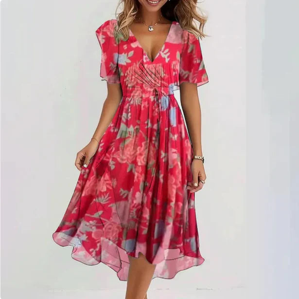 Liza – Elegant V-neck Dress