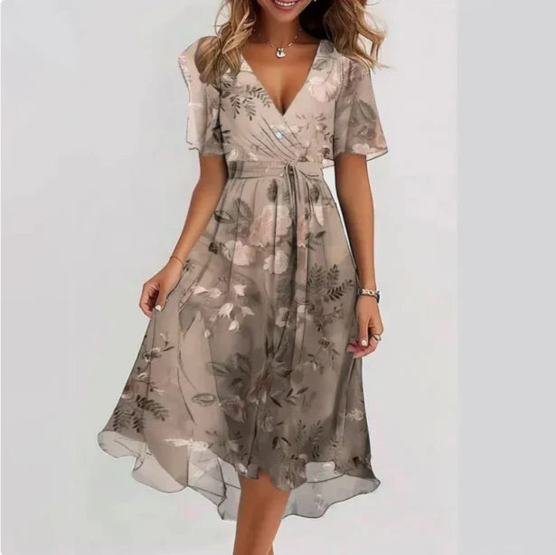 Liza – Elegant V-neck Dress