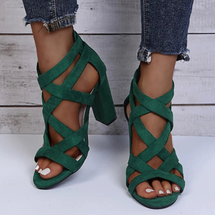 Women's Suede Heels Designed for Comfort and Balance