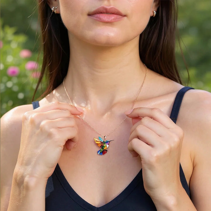 Beautiful Hummingbird Necklace with Bonus Earrings – Limited Time Offer
