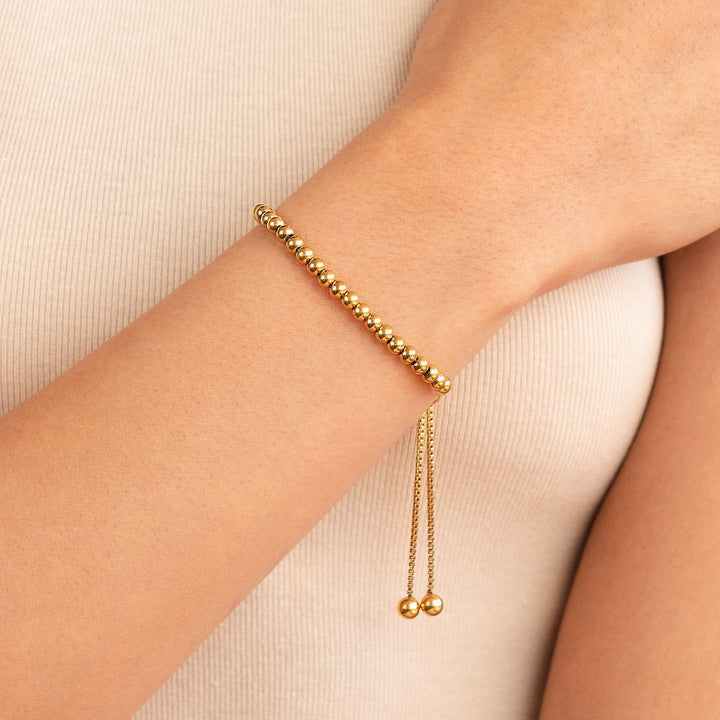 Nila Bead Bracelet in Gold