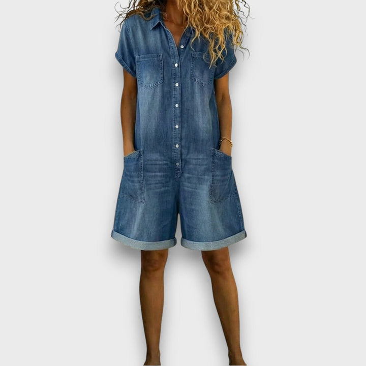 Saylor | Soft Denim Playsuit