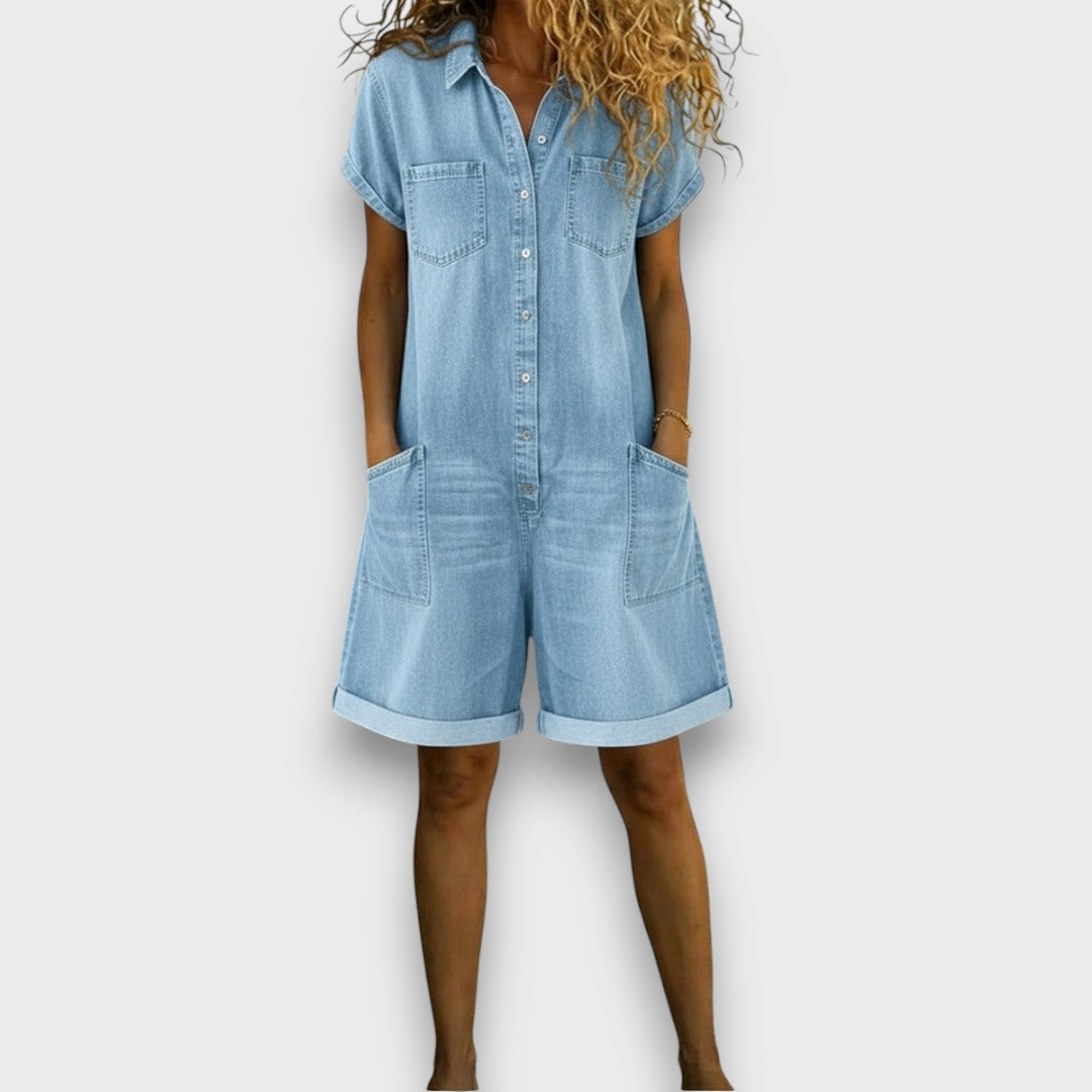 Saylor | Soft Denim Playsuit