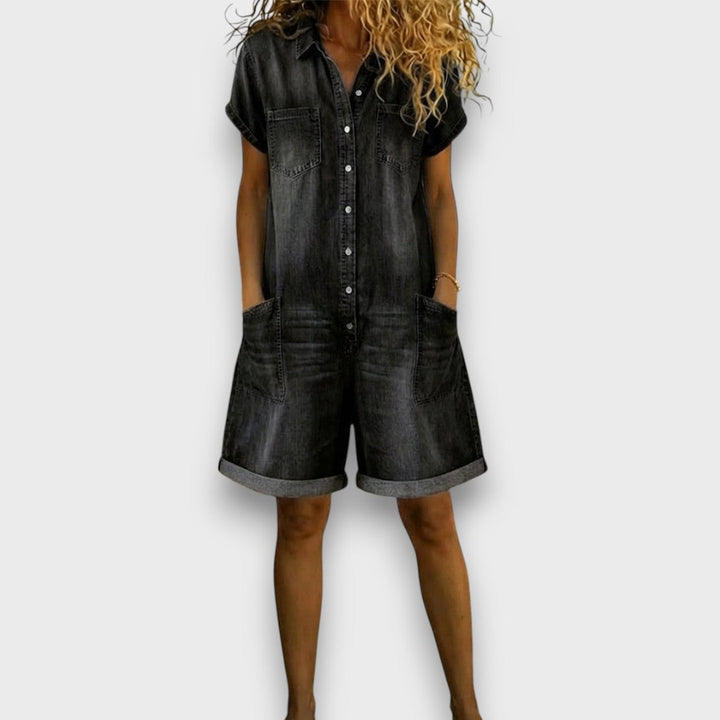 Saylor | Soft Denim Playsuit