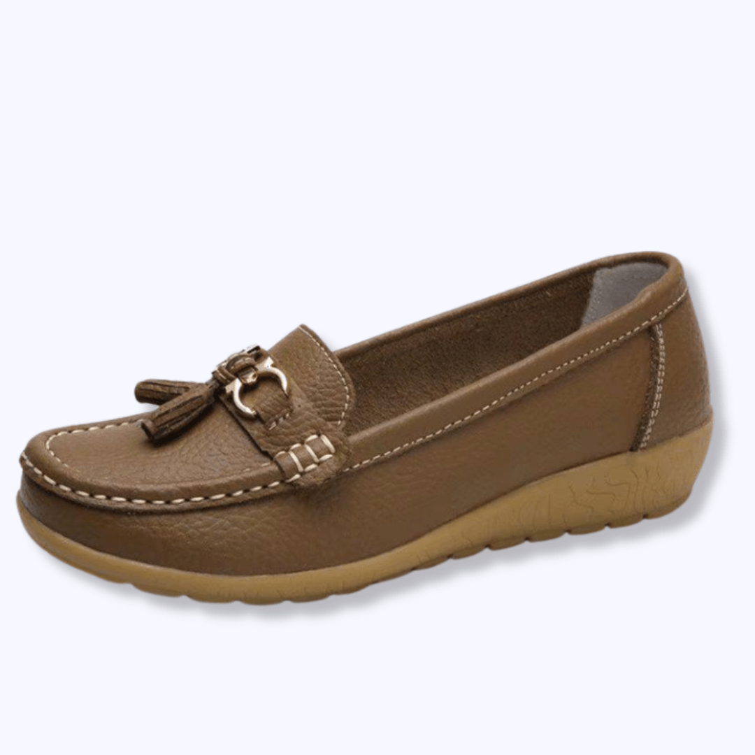 Orthopaedic Tassel Loafers | Cushioned Slip-On Flats for All-Day Comfort