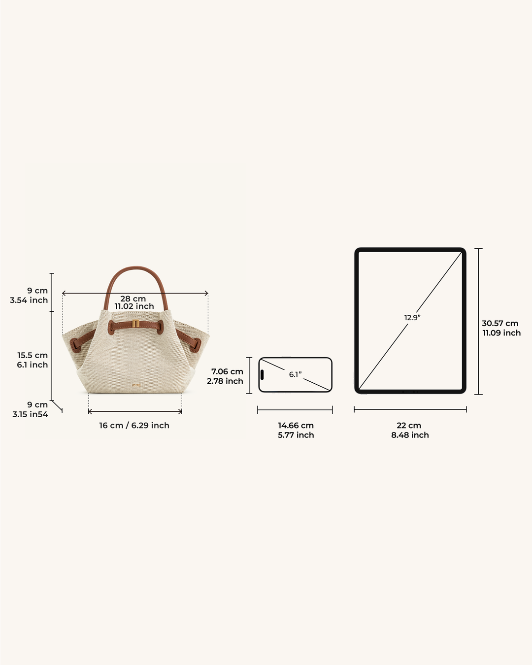 JW P Compact Tote Bag