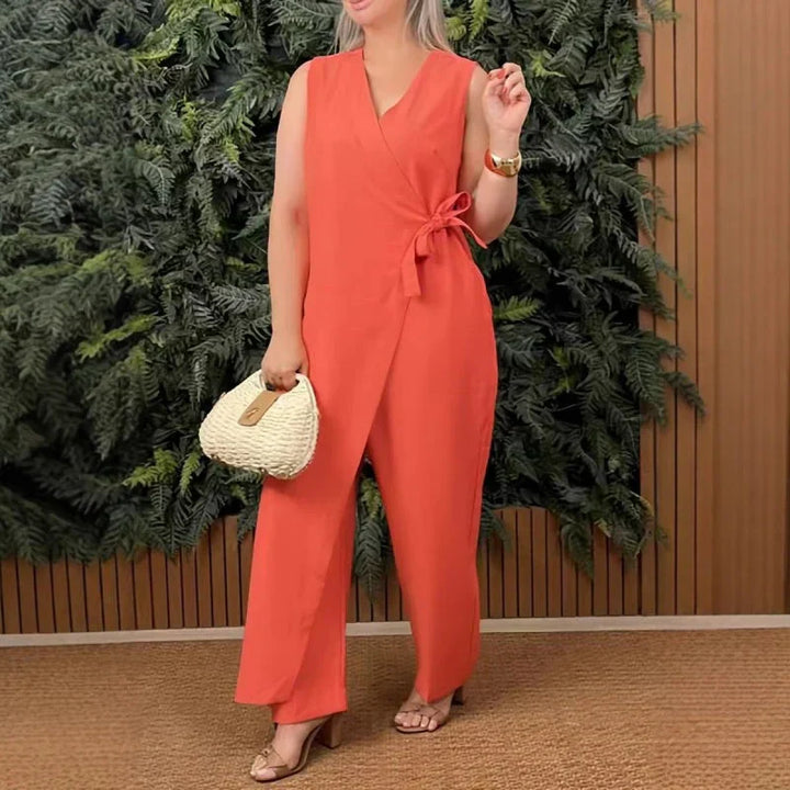 Nyelina | Elegant Flow Wrap Jumpsuit
